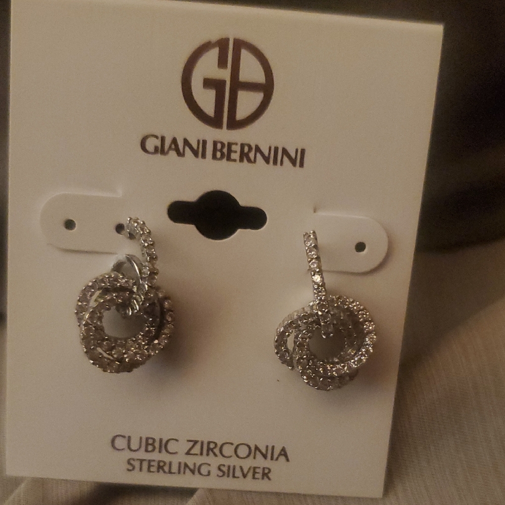 Giani Bernini Silver Cubic Zirconia Earrings